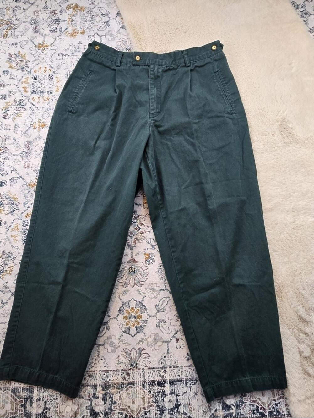 White Stag Green Pants Women Vintage Plus Size 18W